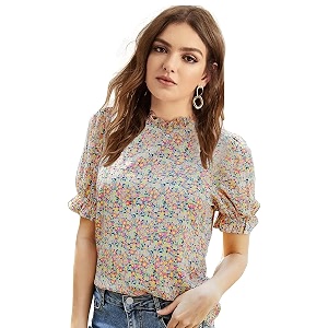 Shasmi Womens Girls Polyester Pleated High