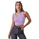 Shasmi Women39s Striped Slim Fit Crop Ribbed