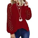 Shasmi Women39s White Ballon Long Sleeve Crew