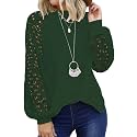 Shasmi Women39s White Ballon Long Sleeve Crew