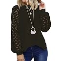 Shasmi Women39s White Ballon Long Sleeve Crew
