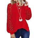 Shasmi Women39s White Ballon Long Sleeve Crew