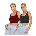 Shasmi Women Crop Top Ribbed Stylish Tank