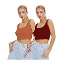 Shasmi Women Crop Top Ribbed Stylish Tank