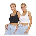 Shasmi Women Crop Top Ribbed Stylish Tank