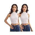 Shasmi Women Crop Top Ribbed Stylish Tank