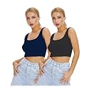 Shasmi Women Crop Top Ribbed Stylish Tank