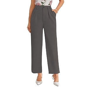 Shasmi Womens High Waist Pleated Straight Leg