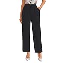 Shasmi Womens High Waist Pleated Straight Leg