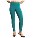 Women Cotton Solid Belt Ankle Length Legging