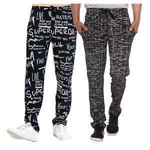 SHAUN Mens Regular Fit Track pantsPack of