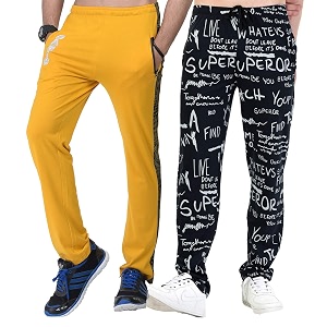 SHAUN Mens Regular Fit Track pantsPack of