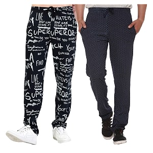SHAUN Mens Regular Fit Track pantsPack of