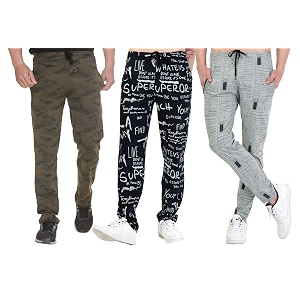 SHAUN Mens Regular Fit Track pants
