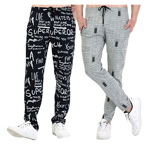 SHAUN Mens Regular Fit Track pantsPack of