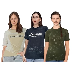 SHAUN Women Dryfit T-Shirt 905W1 P Pack