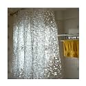 SHAVIN Pvc Shower Curtain With Hooks Transparent
