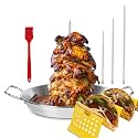Shawarma Pan, Vertical Skewer Pan, Gyro Pan Spit Stand for oven