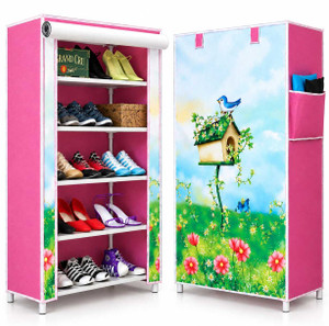 Shaym ji 5 Row Printed Rack Plastic