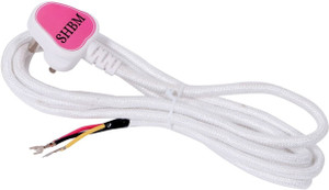 shbm iron cable press cable wire cord three pin plug three pin plug white