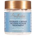 SHEA MOISTURE Manuka Honey And Yogurt Hydrate Plus Repair Protein Power For Unisex for Damaged Hair - 8 Oz Treatment, 1 Count