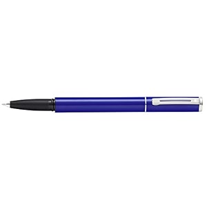 sheaffer pop blue rollerball pen with chrome trim in gift box e1920151