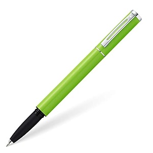 sheaffer pop lime green rollerball pen with chrome trim in gift box e1920251