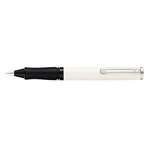 sheaffer pop white ballpoint pen with chrome trim in gift box e2920651