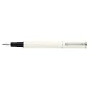 Sheaffer Pop White Fountain Pen with Chrome Trim and Medium Nib in Gift Box (E0920653)