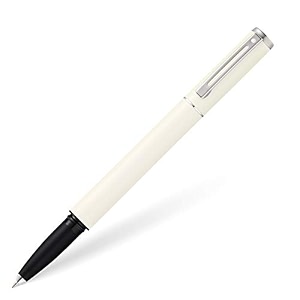 sheaffer pop white rollerball pen with chrome trim in gift box e1920651