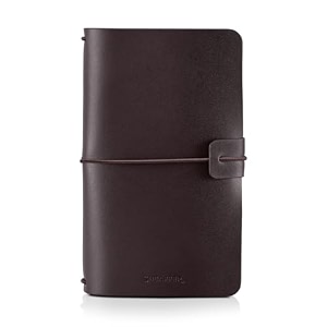 sheaffer quikrite leather journal - brown