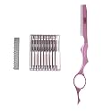 ShearsDirect Razor with Box of Blades, Pink Feather, 3.0 Ounce