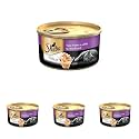 Sheba Deluxe Premium Adult (1+ Years) Wet Cat Food, Tuna Fillets in Jelly, 85 g Can, High-Moisture Wet Food for Healthy Hydration (Pack of 4)