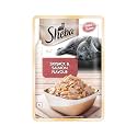 Sheba Rich Premium Adult (1+ Years) Wet Cat Food, Skipjack & Salmon Flavour, 35 g Pouch, High-Moisture Wet Food for Healthy Hydration (Pack of 6)