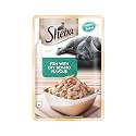 Sheba Rich Premium Adult (1+ Years) Wet Cat Food, Fish with Dry Bonito Flavour, 35 g Pouch, High-Moisture Wet Food for Healthy Hydration (Pack of 6)