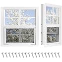 Shed Windows 2 Pack, Chicken Coop Windows 36" x 36" White