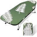 SheeChung Small Ironing Board 12"x32",Mini Iron Board with Metal Mesh Base
