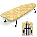 SheeChung Small Ironing Board 12"x32",Mini Ironing Board with Metal Mesh