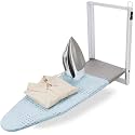 SheeChung Wall Mount Ironing Board 36"X12",Compact Wall Ironing Board,Blue