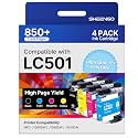LC501 MFC-J1360DW Ink Cartridges for Brother Printer LC501XL LC 501 Series