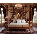 Sheesham Solid Wood Allure Poster Bed for Bedroom | Handmade Wooden Cot | Elegant Four Poster King Size Bed Frame (Honey, Queen, Allure (Cane 1))