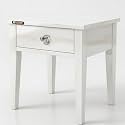 Sheesham Wood Allure Bedside Table for Bedroom &amp; Living Room | Solid Wood Nightstand with Storage Drawer and Open Shelf | Modern End Table