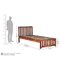 SUNCOM Sheesham Wood Single Size Bed Without Storage for Bedroom - Single Cot Wooden Bed for Living Room - Solid Wood Divan Bed for Hostel Home Furniture (Honey Finish)