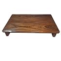 Sheesham Wood Step Stool for Adults – Solid Wooden One Step Stool for Seniors, Bed, Kitchen & Bathroom | Non-Slip Mat | No Assembly Required | Premium Finish