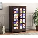 Sheesham Wood Wooden 2 Door Wardrobe Organizer