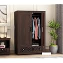 Sheesham Wood Wooden 2 Door Wardrobe Organizer