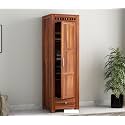 Sheesham Wood Wooden Single Door Wardrobe Organizer