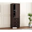 Sheesham Wood Wooden Single Door Wardrobe Organizer