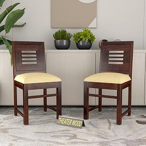 Sheesham Wooden 2 Dining Chair Set for