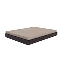 Solid Acacia Wood Low Height Queen Size Bed Without Storage | Wooden Double Bed | Space Saving Low Floor/Lying/Rise/Level/Profile Cot Bed for Bedroom | Walnut, Mattress Size: 78x60 Inch